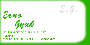 erno gyuk business card